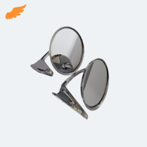 Klasik Yuvarlak Ayna Takımı - Amerikan Tip - Krom Ayna