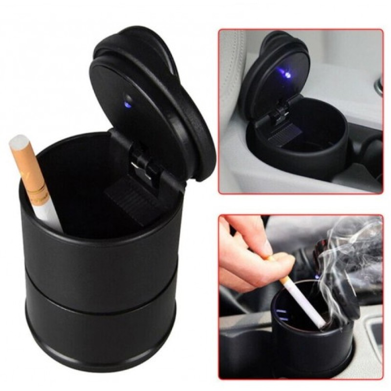 Işıklı Oto Küllük - Siyah - Görsel 3