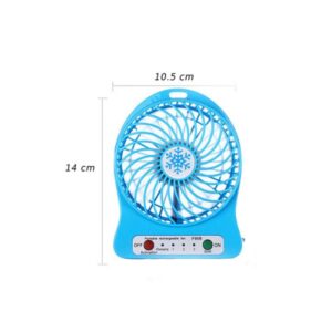 Şarjlı 3 Kademeli Masa Üstü Vantilatör